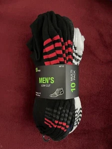 10-PACK Men's LOW CUT CREW SOCKS USA (Size 6-12) Lot of 10 Pair ** NEW ** - Picture 1 of 1