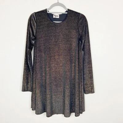 Mini Vestido Show Me Your Mumu Pequeño Negro Dorado Terciopelo Boho Gitano Hippie Festival Foto 1 de 4