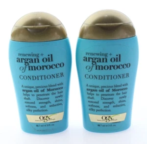2-Pk / OGX Renewing Argan Oil of Morocco Shampoo and Conditioner - 3 fl. oz. ea. - Picture 1 of 2