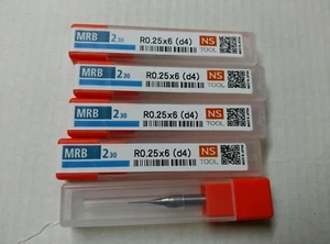 NS Tool R0.25x6 long neck ball mill - MRB230-R0.25x6 (QTY:5PCS) - Bild 1 von 12
