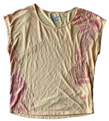 Camiseta ASICS Mujer Talla S Pequeña Sin Mangas Usada en Excelente Condición Atlética Entrenamiento Top Naranja Foto 1 de 4