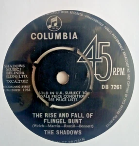 the shadows - the rise and fall of flingel blunt - excellent condition 7" vinyl - Picture 1 of 4
