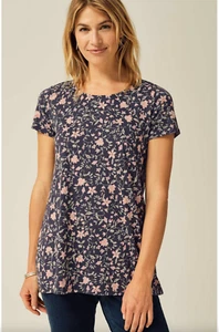 J. Jill ~ 2X ~ NEW Gorgeous Pure Jill Scoop-Neck Elliptical Tee ~ NWT(2O7) - Picture 1 of 4