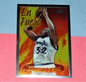 1996-97 SHAQUILLE O'NEAL Topps Chrome #SB3 En Fuego Season's Best Orlando Magic - Picture 1 of 2