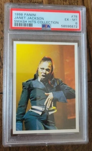 1998 PANINI SMASH HITS PLANET POP STICKER JANET JACKSON SUPER BOWL # 78 PSA 6 - Picture 1 of 1