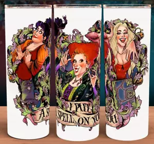 Hocus Pocus Halloween Cup Tumbler 20oz with lid and straw - Picture 1 of 3