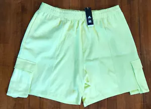 Adidas 2XL Ivy Park Cargo Sweat Shorts Yellow GT4085 New w/ Tags - Picture 1 of 6