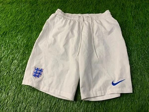 ENGLAND NATIONAL TEAM 2014/2016 FOOTBALL SOCCER SHORTS HOME NIKE ORIGINAL SIZE L - Picture 1 of 9