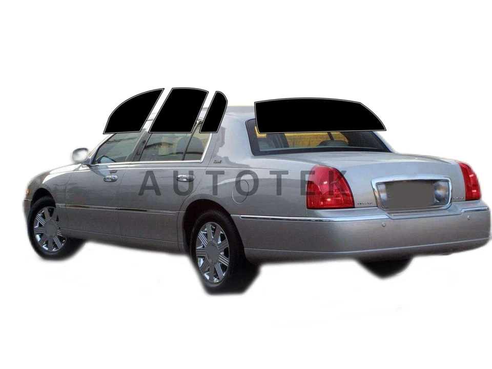 Película de ventana precortada en todos los lados cualquier tono para Lincoln Town Car 2003-2011 Foto 1 de 4