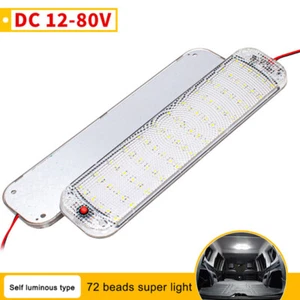 72 LED Panel Light Car Interior Reading Lamp High Brightness Cabin Lights _yi - Picture 1 of 12