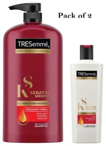 TRESemme Keratin Smooth Shampoo 1L And Keratin Smooth Conditioner 340 Ml - Picture 1 of 8