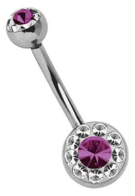 Piercing Ombelicale Multistrato Con Banane 1,6Mm E 2 Sfere In Epossidico 8/5 - Immagine 1 di 2