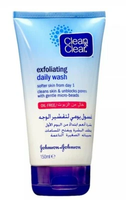 3x Johnson and Johnson Clean and Clear Exfoliating Daily Wash 150ml