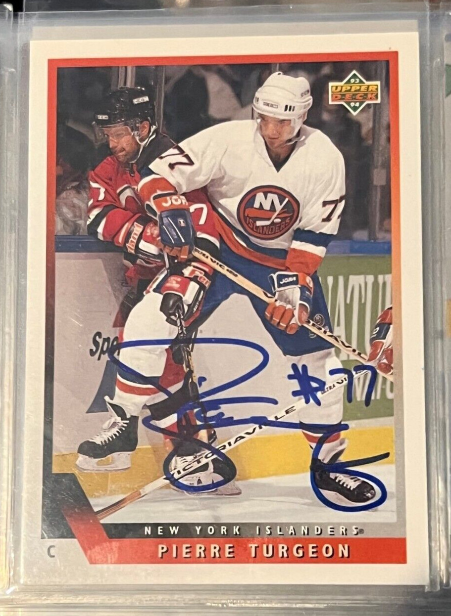 Pierre Turgeon Autographed Memorabilia | Signed Photo, Jersey ...