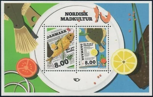 DINAMARCA. 2016. 16 Kr. Cultura gastronómica nórdica. Hoja de recuerdo. VF MNH (BL129) - Imagen 1 de 1