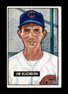 1951 Bowman Set Break #287 JIM BLACKBURN - CINCINNATI REDS High Number - Image 1 of 2
