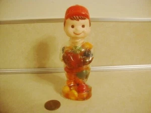 Vintage E Rosen Ball Junge KUNSTSTOFF Süßigkeiten Behälter Baseball Spieler Sammlerstück! - Bild 1 von 5