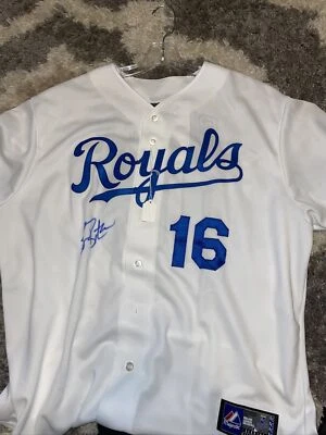 SIGNED MLB Majestic Kansas City Royals Billy Butler Jersey XL - Image 1 of 3