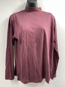 Cutter & Buck Women's Maroon Pull Over Mock Neck Long Sleeve Sweater Size Medium - Picture 1 of 12