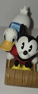 1998 Enesco Disney Runaway Toboggan Christmas Ornament Feat MICKEY & DOnald - Picture 1 of 17