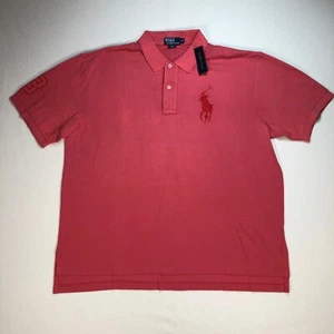 Polo Ralph Lauren Polo Men's 2XB Pink Big Pony 100% Cotton Plus NWT - Picture 1 of 15