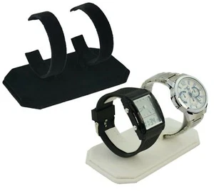 Upright Double Watch Bracelet Bangle C-Clips Display Stand Holder - Picture 1 of 7