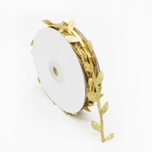 Blatt Blumen band Scrapbooking Gold Blumen 10 m - Bild 1 von 6