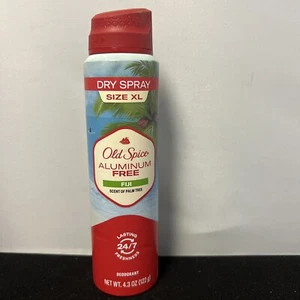 Old Spice Fiji 24 Hour Deodorant Dry Spray Size XL Aluminum Free, 4.3 Oz NEW - Picture 1 of 2