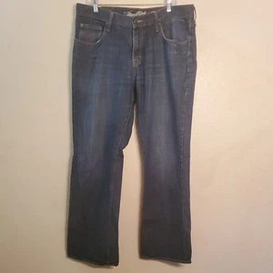 Old Navy Boot Cut Mens Jeans Dark Wash Cotton Size 38x34 - Picture 1 of 7