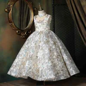 Kids Formal Luxury Party Dress Girls Evening Elegant Dresses Long Prom Ball Gown - Picture 1 of 29