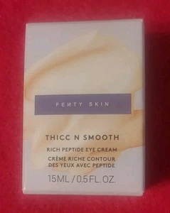FENTY SKIN THICC N SMOOTH RICH PEPTIDE EYE CREAM FULLSIZE 0.5 OZ NIB - Picture 1 of 5