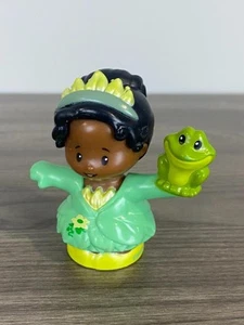 Fisher Price Little People Disney Princess Tiana Green Dress Frog Naveen - Picture 1 of 3