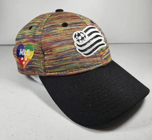 New Era NEW ENGLAND REVOLUTION Soccer MLS 9TWENTY Strap back Hat Cap Pride LGBTQ - Picture 1 of 12
