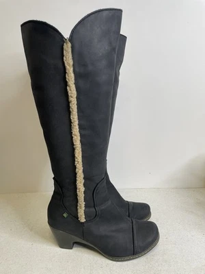 Женские сапоги El Naturalista размер 39 отделка из овчины черные высокие размер США 8,5 - Изображение 1 из 4