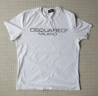 Men's DSQUARED Milano White T-Shirt (L) Good Cond. - Image 1 of 4