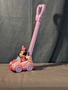 Fisher-Price Disney Minnie Mouse Musical Push Along Walker 2013 Pink Car | Works - Picture 1 of 24