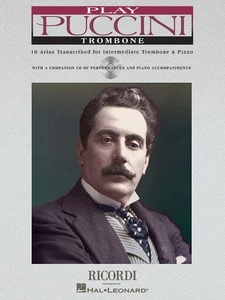 Play Puccini 10 Arias Trombone & Piano Classical Sheet Music Play-Along Book CD - Picture 1 of 1