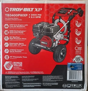 Troy-Bilt 3400 PSI 2.4 GPM Gas Pressure Washer, TB3400PW - Picture 1 of 2