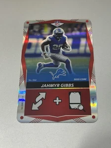 2025 Uno Elite Core Edition Red Foil - JAHMYR GIBBS #066 Detroit Lions Football - Bild 1 von 2