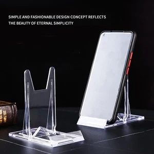 Clear Plastic Display Stands Rack Holder Photo Frame/Card Brick Display ^ - Picture 1 of 16