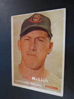 1957 TOPPS BASEBALL SET #364 Cal McLish, Cleveland Indians, VG - Image 1 of 3