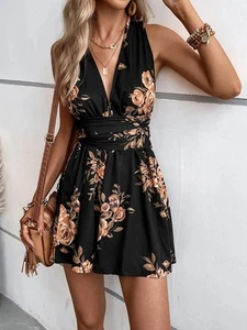 Mameluco estampado trasero entrecruzado - Imagen 1 de 13