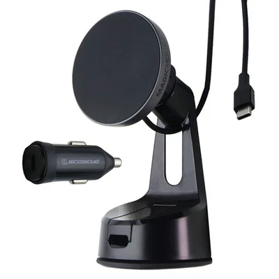 Scosche MagicMount Charge Pro Magnetic Wireless Charge Phone Mount (MPQMRWD) - Image 1 of 4