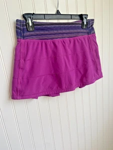 Lululemon Pace Rival Damen-Skortrock Größe 6 normal lila/fuchsia Tennis - Bild 1 von 9
