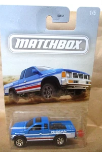 Matchbox Trucks series 1995 Nissan Hardbody D21 Pickup Blue 1/64 diecast - Picture 1 of 4