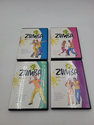 ZUMBA FITNESS 4 Disc DVD Workout Dance Set~Beginner, Advanced, Rapido, Steps - Image 1 of 3
