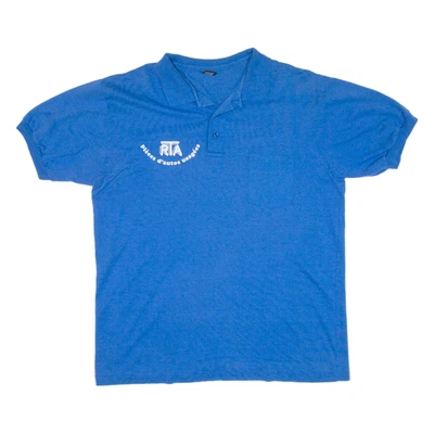 Camisa polo para hombre SCREEN STARS azul XL Foto 1 de 4