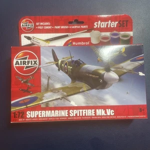 Airfix A55001 Supermarine Spitfire Mk.Vc 1:72 Scale Model Starter Set - Picture 1 of 2