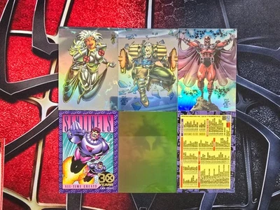 X-MEN 1993 serie 2 completo con todas las cartas de persecución/bonificación (alta calidad/casi nuevo-como nuevo) Foto 1 de 4