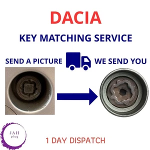 Sécurité Master Écrou Verrouillage Roue Clé Service UK Boulon Assorti pour Dacia - Picture 1 of 6